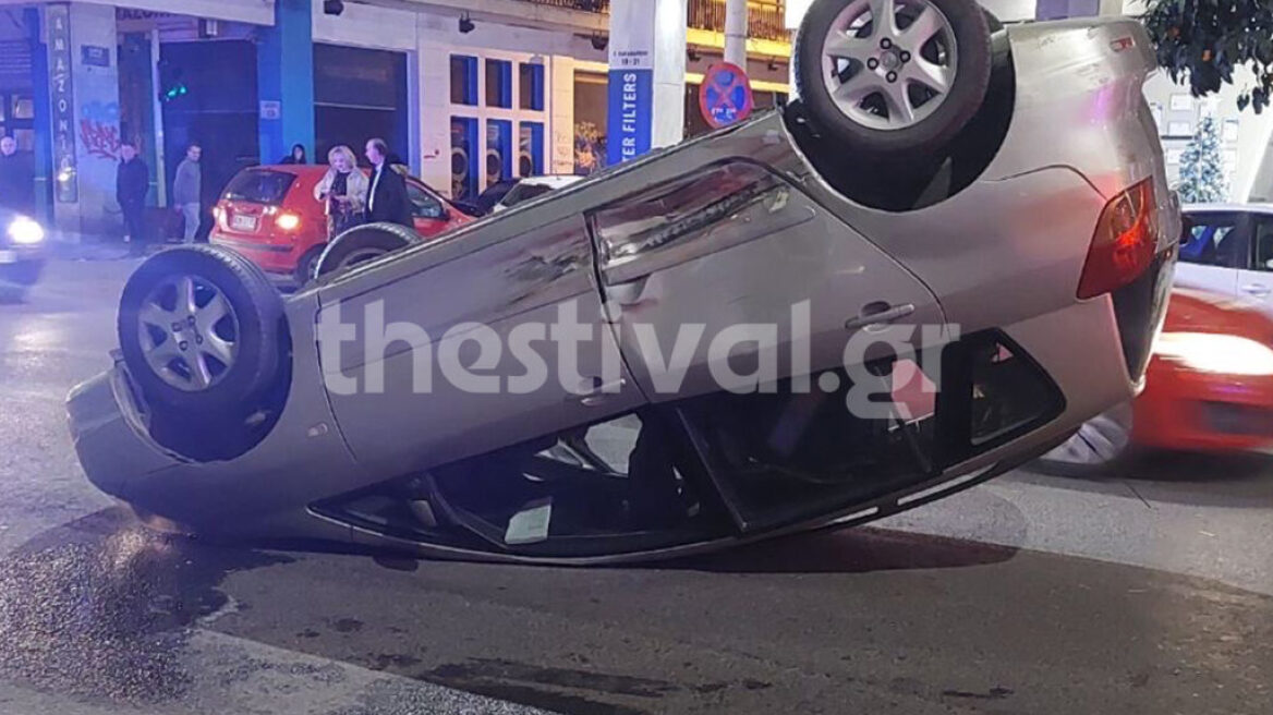 Θεσσαλονίκη: Σοβαρο τροχαίο – Στο νοσοκομείο μια γυναίκα