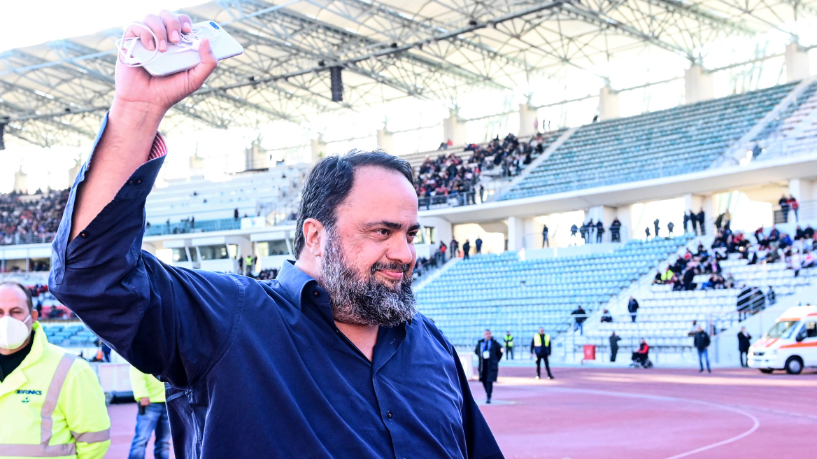 Στον Βόλο για το παιχνίδι του Ολυμπιακού ο Μαρινάκης 