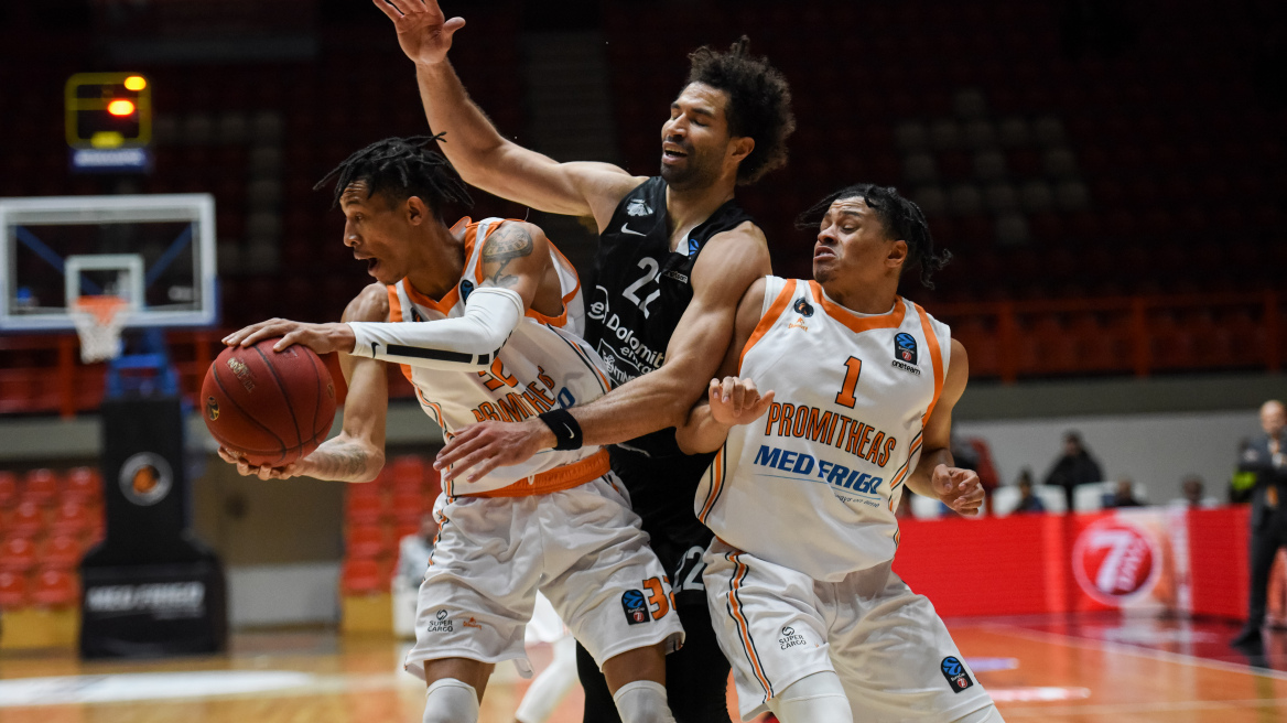 EuroCup, Προμηθέας - Τρέντο 84-71: Υπέταξε τους Γάλλους στην Πάτρα 