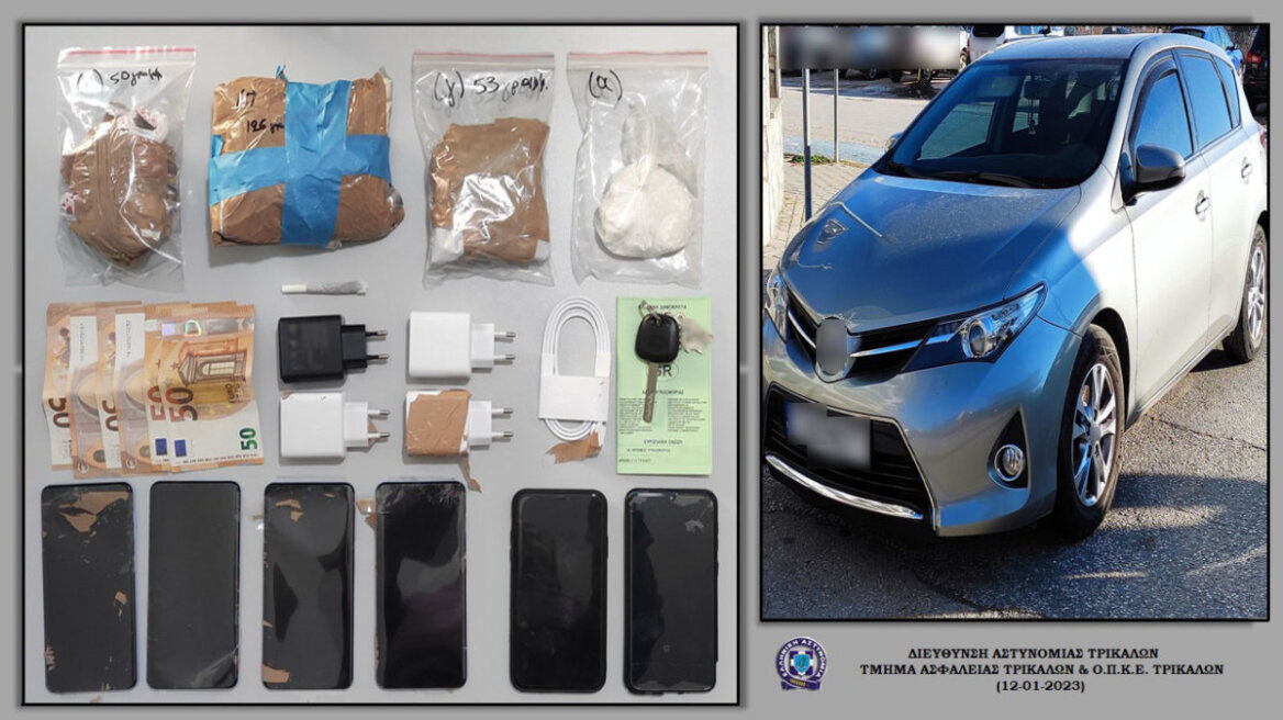 Τρίκαλα: Πώς ξεσκέπασαν έναν Έλληνα και έναν αλλοδαπό που ήταν «φορτωμένοι» με ναρκωτικά