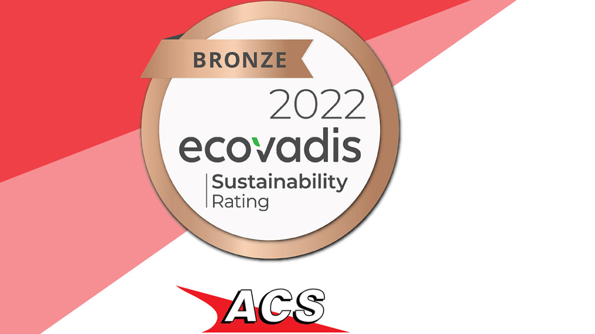 ACS: Ετήσια πιστοποίηση βιωσιμότητας με χάλκινο μετάλλιο από την EcoVadis 