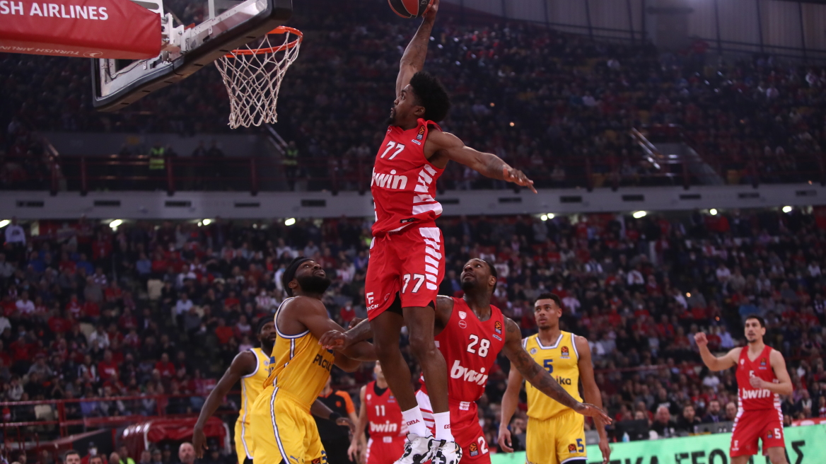 Euroleague, Ολυμπιακός - Μακάμπι 95-89: Κέρδισε και επέστρεψε στην κορυφή 