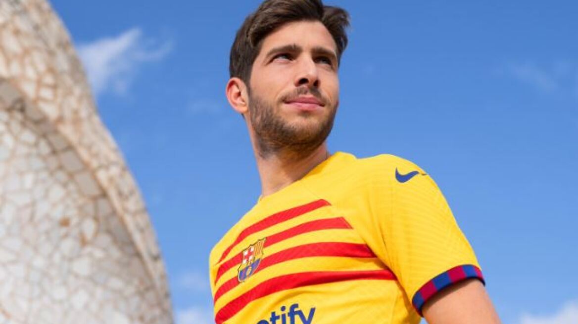  Μπαρτσελόνα: Στα χρώματα της καταλανικής σημαίας η νέα της φανέλα