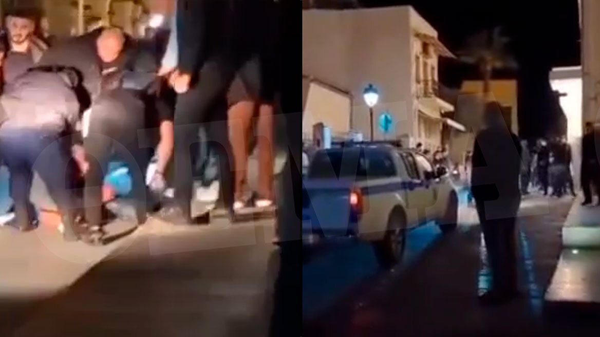 Ρέθυμνο: Μπροστά στους αστυνομικούς έπεσε ο πυροβολισμός στο μπαρ - Δείτε βίντεο