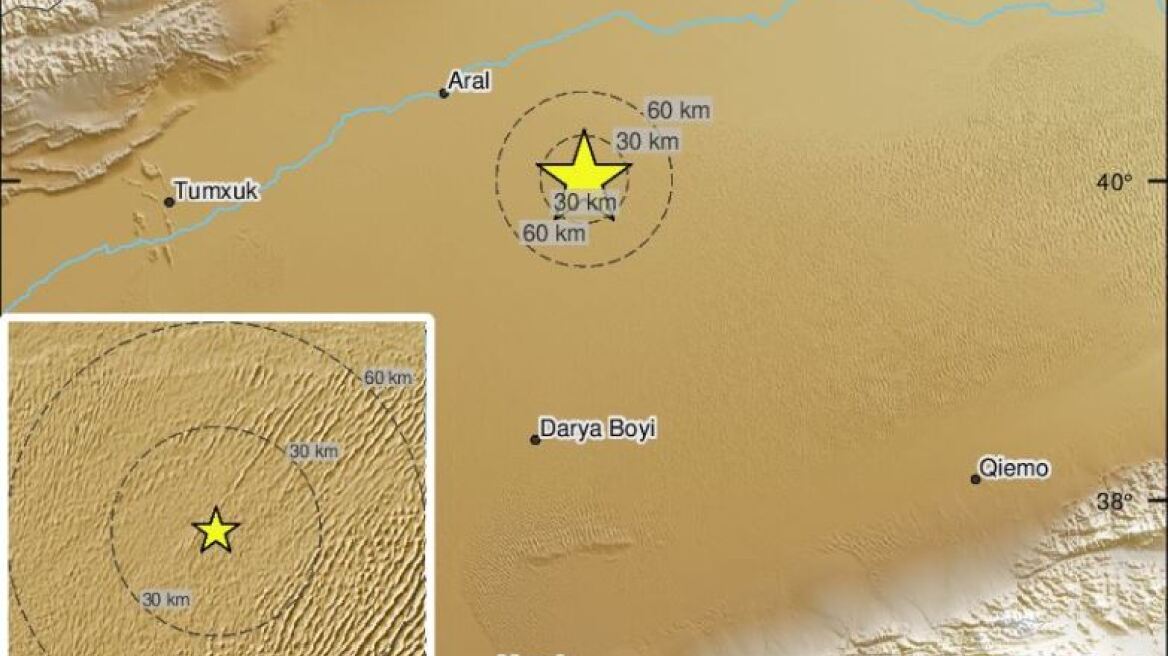 Κίνα: Σεισμός 6,1 Ρίχτερ στη Σιντζιάνγκ