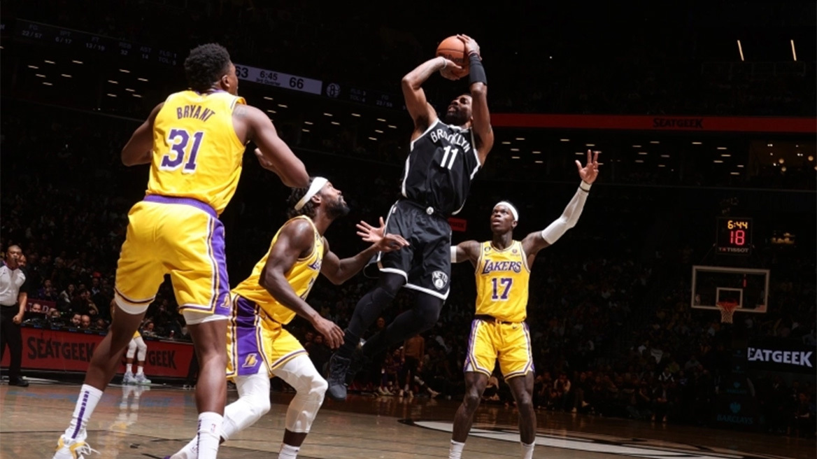 Νετς - Λέικερς 121-104: Έλειπαν Λεμπρόν-Ντέιβις, έκανε... κουμάντο ο Ίρβινγκ