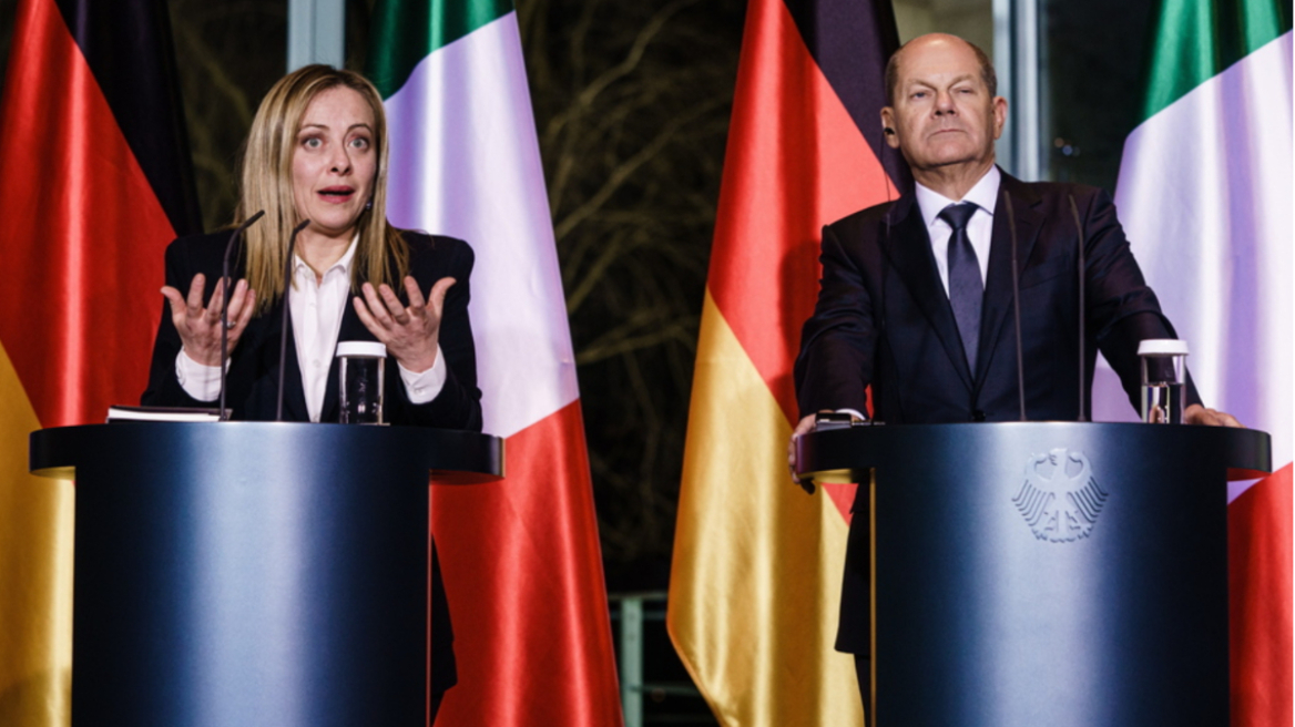 Γερμανία: Σολτς και Μελόνι συμφώνησαν για Ουκρανία, διαφώνησαν για μεταναστευτικό