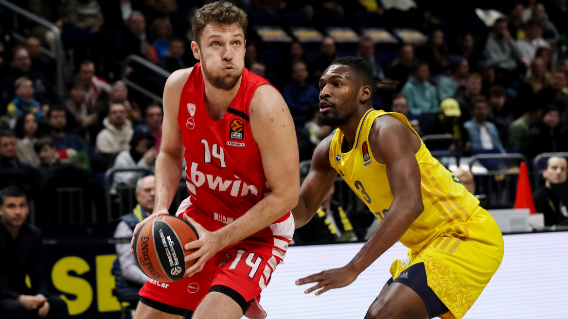  Εuroleague: MVP της 24ης αγωνιστικής ο Βεζένκοφ