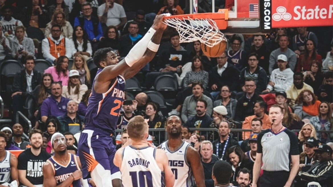 Σανς - Κινγκς 120-109: Μπούκερ και Έιτον αποκαθήλωσαν τους «Βασιλιάδες»