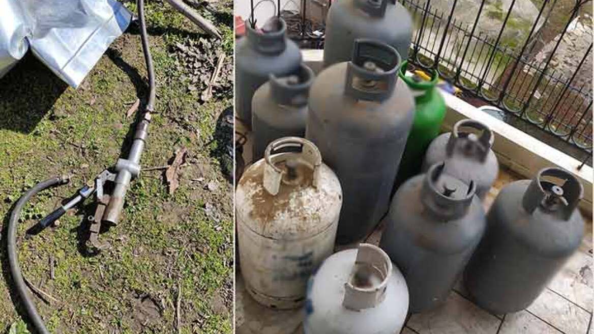 Παράνομο εμφιαλωτήριο υγραερίου σε σπίτι στη Λαμία