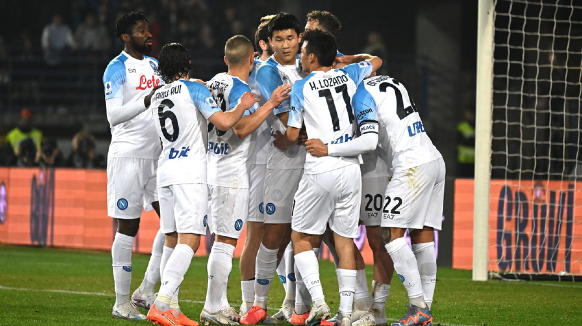 Serie A, Εμπολι - Νάπολι 0-2: Όγδοη σερί νίκη και στο +18 