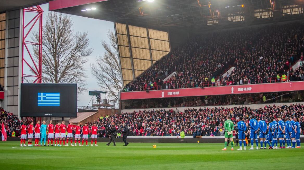 Premier League: Ενός λεπτού σιγή στο Νότιγχαμ Φόρεστ - Έβερτον για την τραγωδία στα Τέμπη 