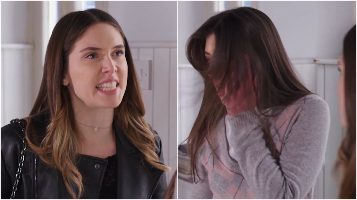 Η Γη της Ελιάς: Η Μυρτάλη χαστουκίζει την Ευτυχία