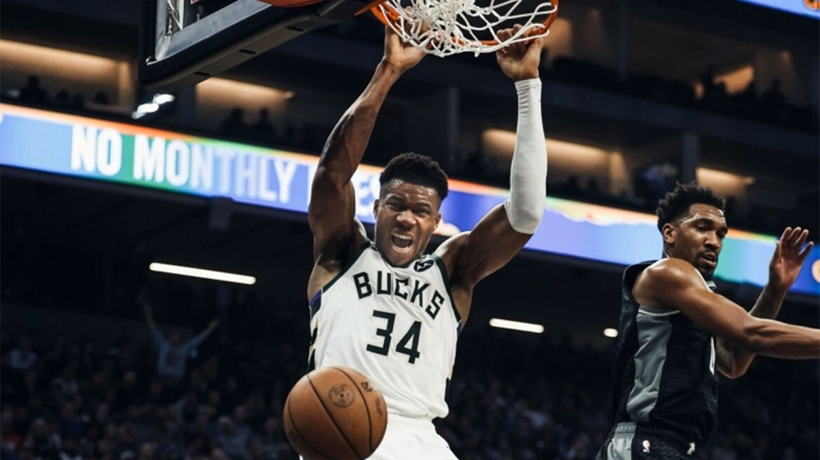 Αντετοκούνμπο: Μέλος ενός κλειστού κλαμπ των triple-double δίπλα σε Γιόκιτς, Γκριν και Τσάμπερλεϊν