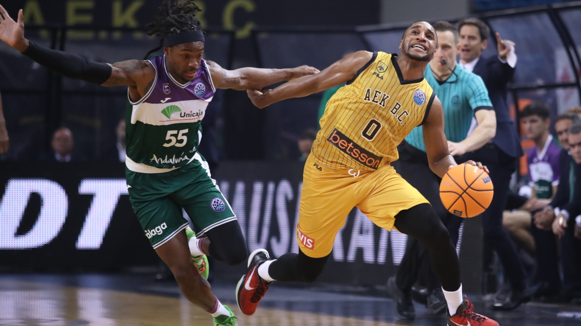 Basketball Champions League, ΑΕΚ-Μάλαγα 65-75: Έχασε την πρωτιά η Ένωση 