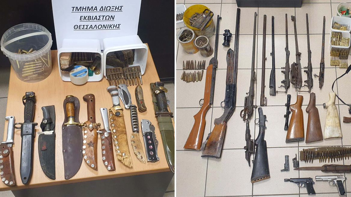 Εντοπίστηκε οπλοστάσιο στην Πέλλα: Κατασχέθηκαν όπλα, πυρομαχικά και εκρηκτικές ύλες