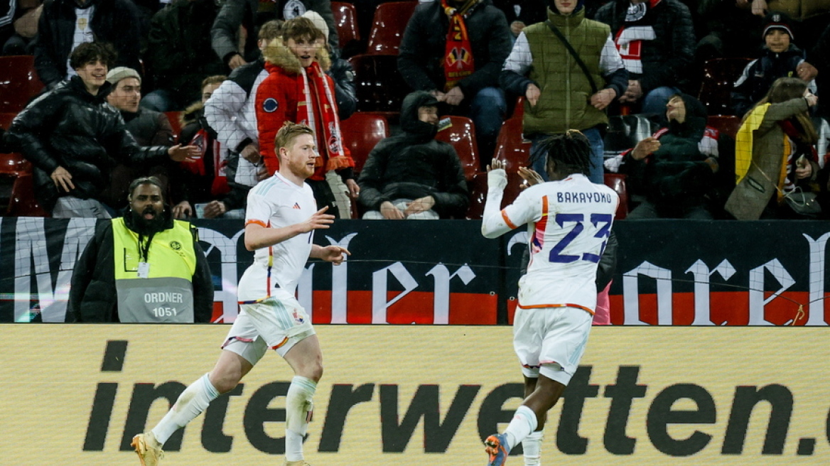 Γερμανία - Βέλγιο 2-3: Φιλική τριάρα με Ντε Μπρόινε