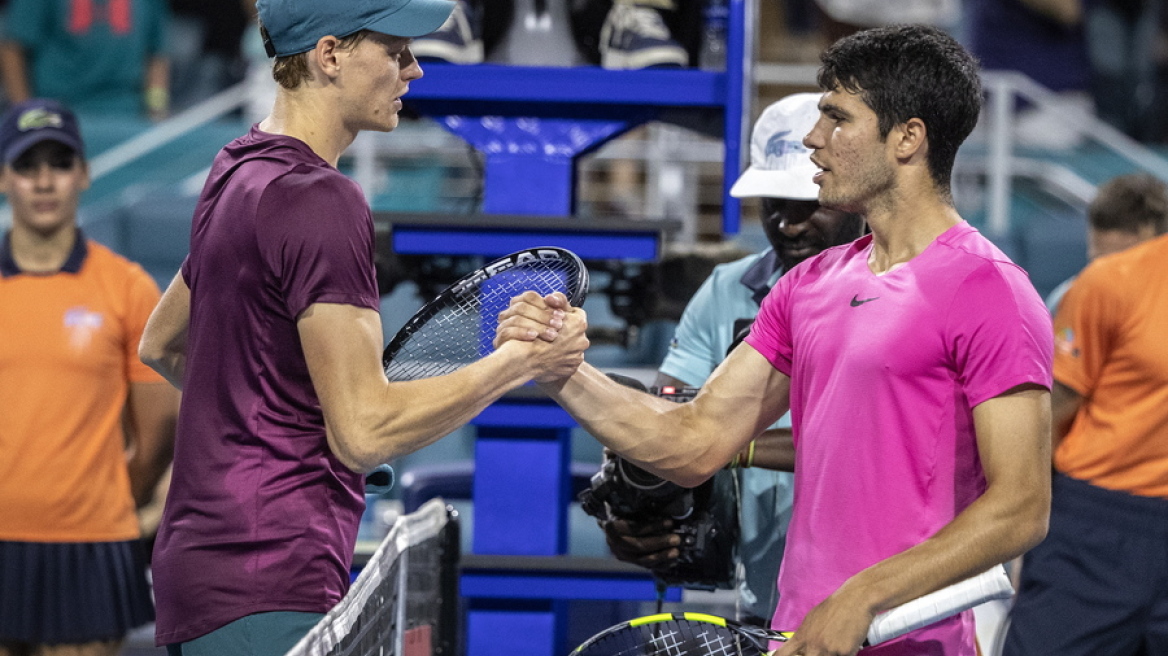 Miami Open: Ο πόντος της χρονιάς στον αγώνα του Αλκαράθ με τον Σίνερ 