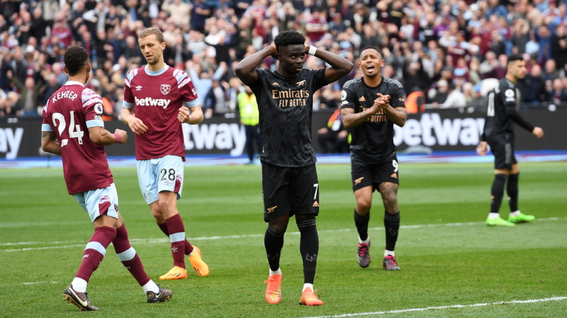 Premier League, Γουέστ Χαμ - Άρσεναλ 2-2: Έχασε προβάδισμα δύο γκολ και πέναλτι και έβαλε «φωτιά» στην κορυφή! - Δείτε τα γκολ