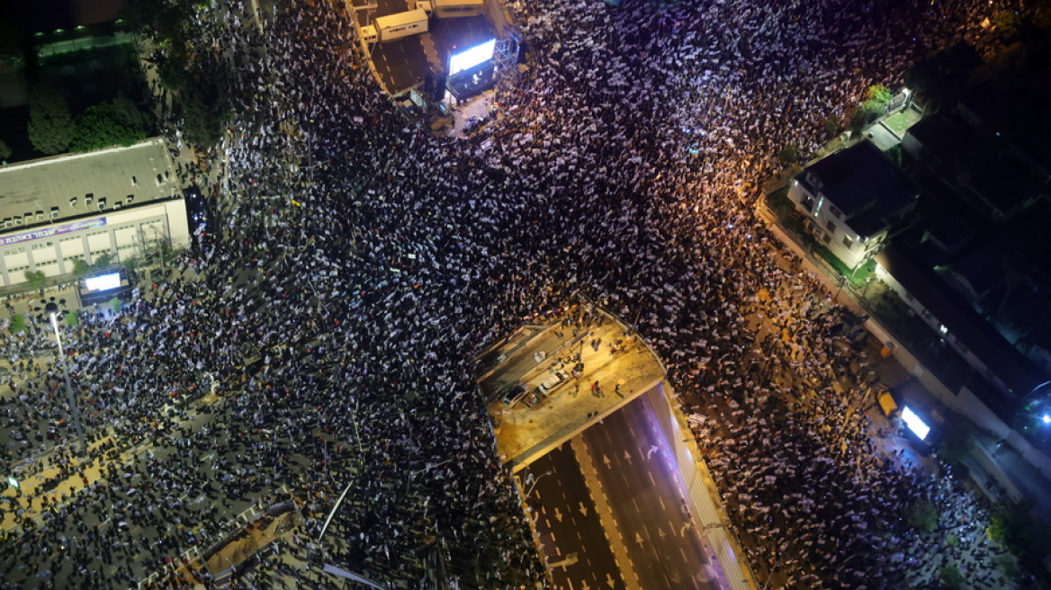 Ισραήλ: Πάνω από 160.000 πολίτες στους δρόμους εναντίον της μεταρρύθμισης της δικαιοσύνης