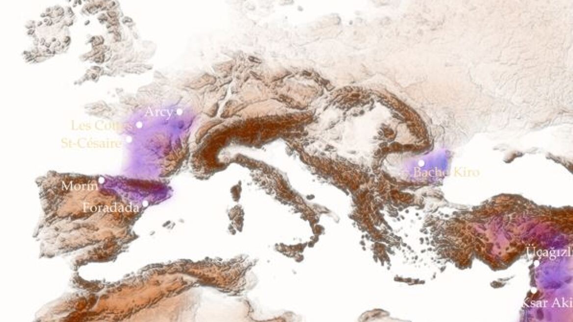 Λίθινα εργαλεία καταγράφουν 3 κύματα μετανάστευσης των πρώτων Sapiens στην Ευρώπη - Δείτε χάρτες