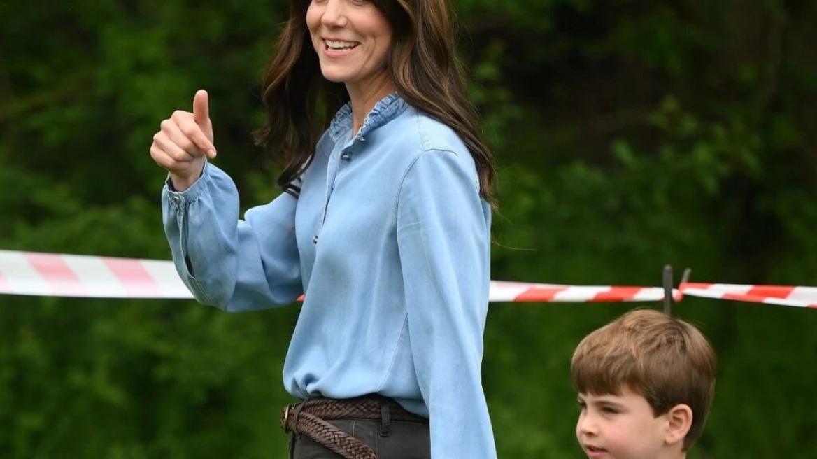 H Kέιτ Μίντλετον δοκιμάζει την τάση του cargo παντελονιού