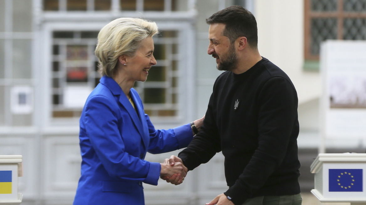 Η πρόεδρος της Κομισιόν υπόσχεται σχέδιο της ΕΕ για τον εξοπλισμό και τη στήριξη της Ουκρανίας 