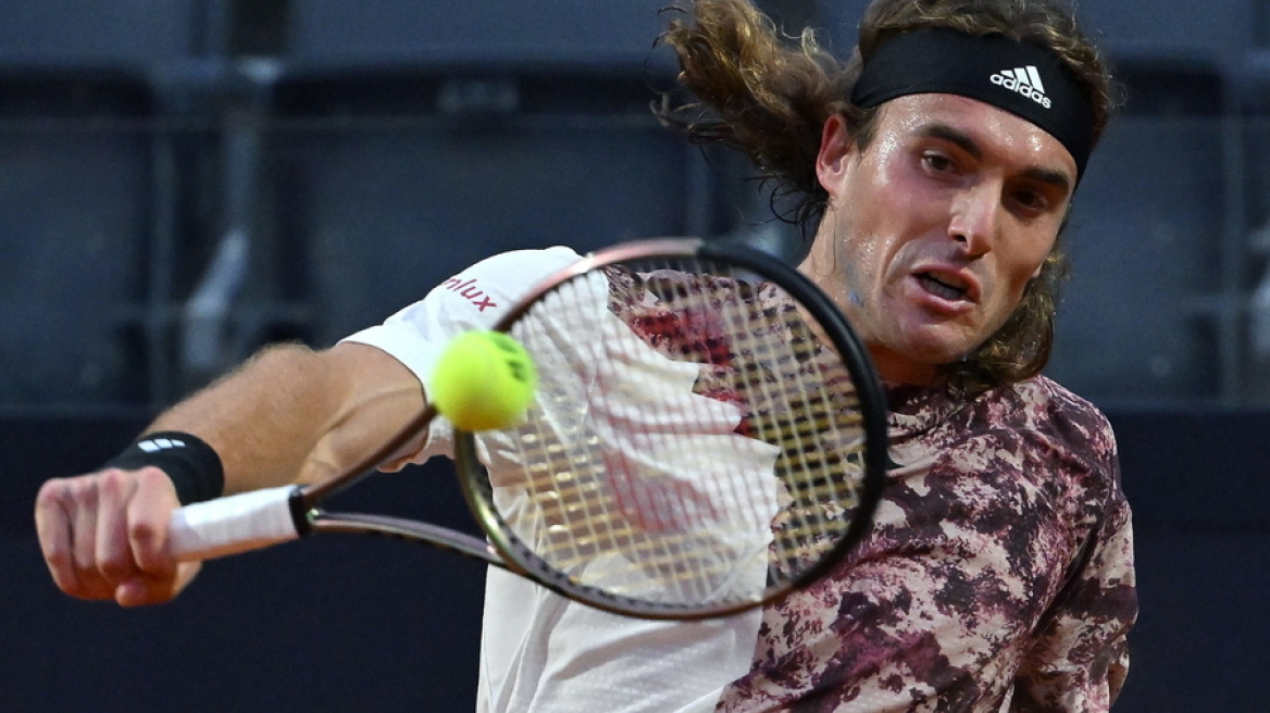 Rome Open: Η βροχή σταμάτησε τον αγώνα του Τσιτσιπά με τον Σονέγκο