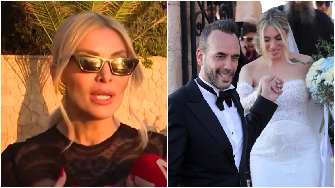 Καινούργιου: Συγκινημένη η με τον γάμο Μουζουράκη και Κόζαρη - «Φοράω τα γυαλιά γιατί έχω δακρύσει»