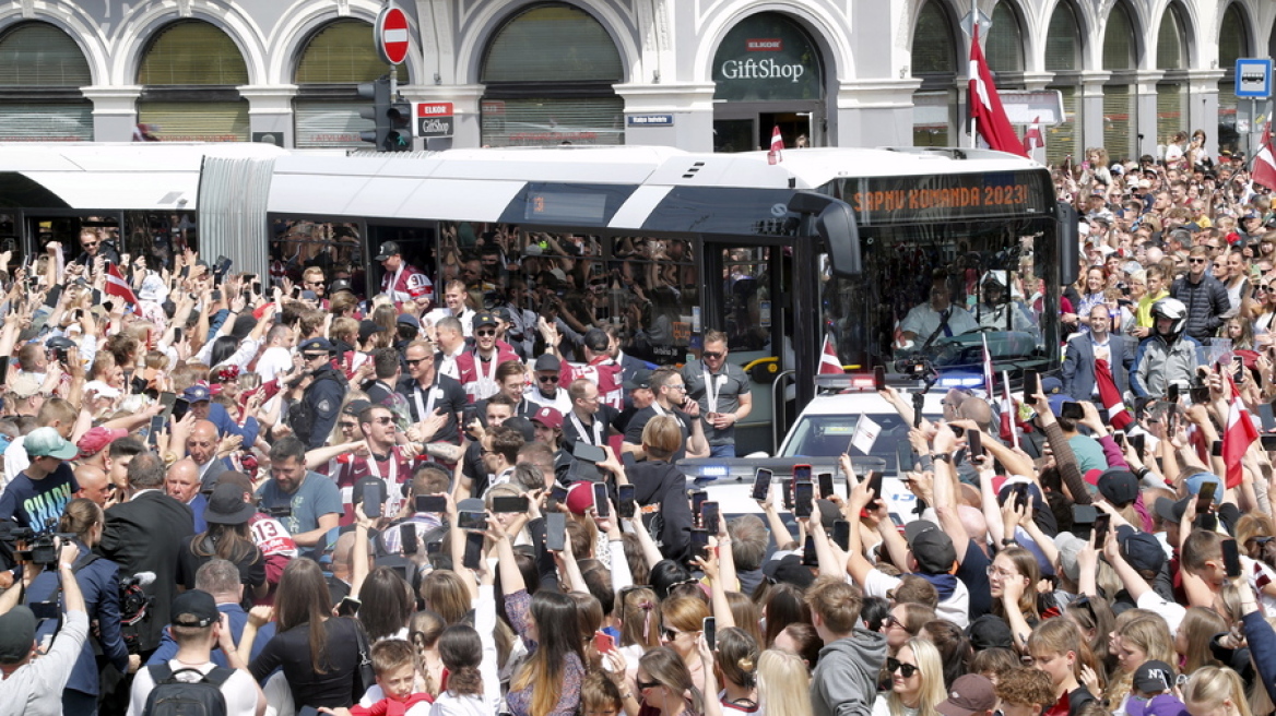 Εθνική αργία στη Λετονία μετά τη νίκη κατά των ΗΠΑ στο χόκεϊ επί πάγου