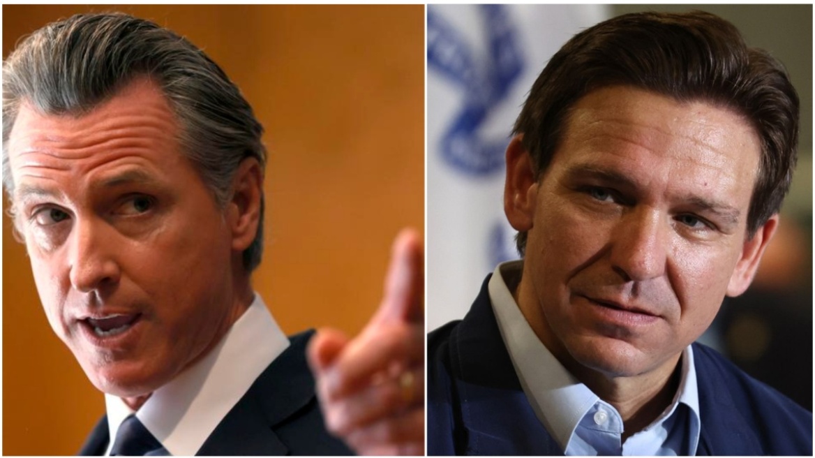 Μεταφορά μεταναστών με αεροσκάφη στις ΗΠΑ: Ο κυβερνήτης της Καλιφόρνιας κατηγορεί τον ΝτεΣάντις για «απαγωγή»