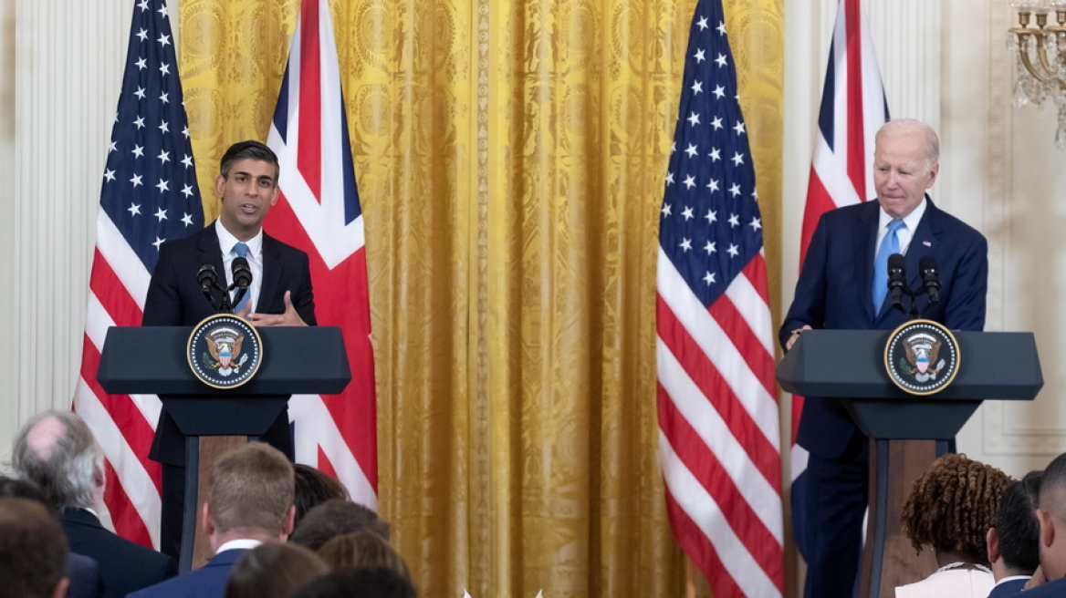 Πόλεμος στην Ουκρανία: Μπάιντεν και Σούνακ θα υποστηρίξουν την Ουκρανία «για όσο χρειαστεί»