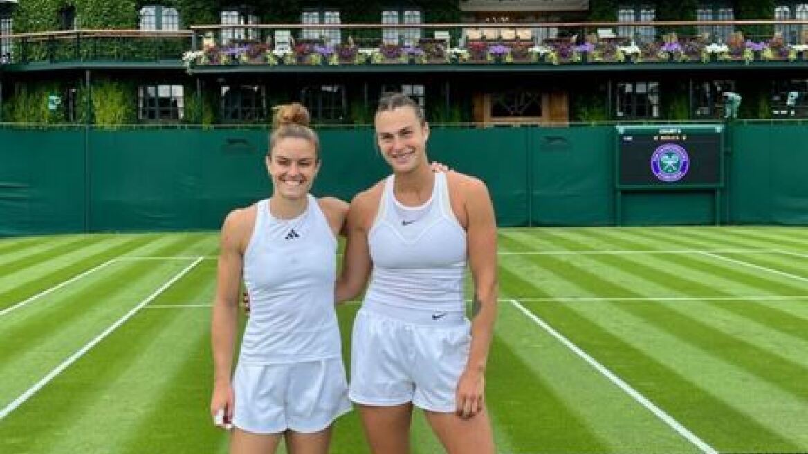 Μαρία Σάκκαρη: Προπονήθηκε με την Σαμπαλένκα πριν το Wimbledon 