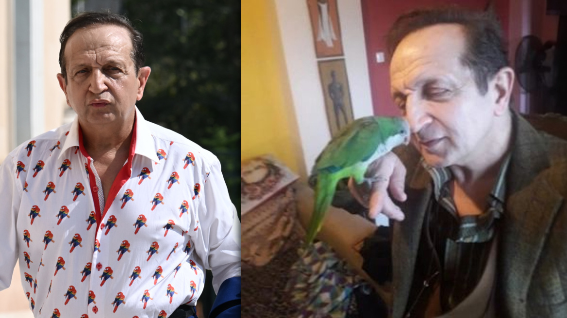 Μπιμπίλας: Φωτογραφίζεται με τους παπαγάλους του μετά το viral πουκάμισο στη Βουλή