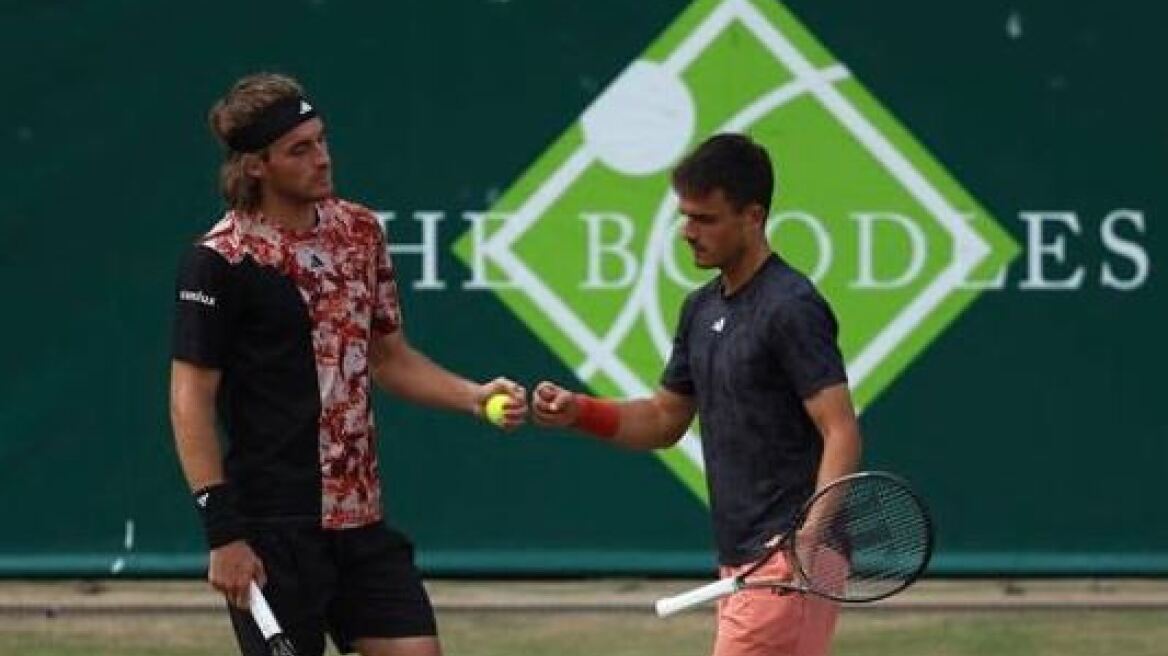  Wimbledon: Διακόπηκε και το παιχνίδι του Στέφανου με τον Πέτρο Τσιτσιπά στο διπλό! 