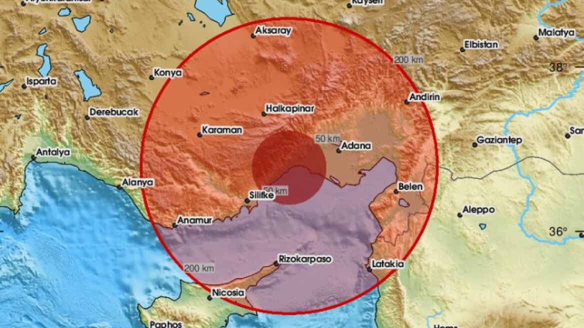Σεισμός 5,5 Ρίχτερ στην κεντρική Τουρκία