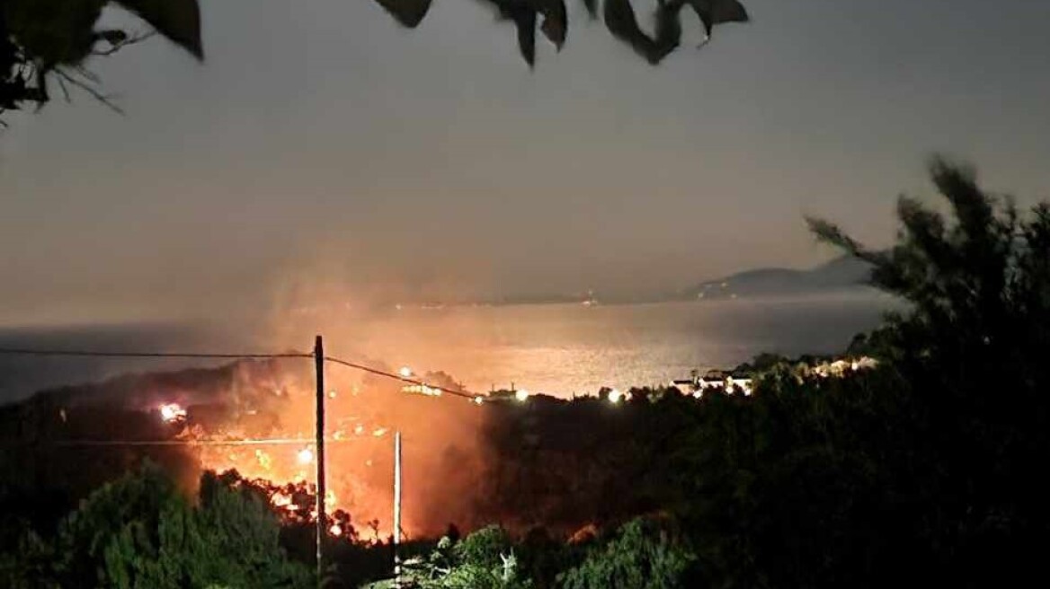 Κεφαλονιά: Πυρκαγιά στην περιοχή Σπαρτιά