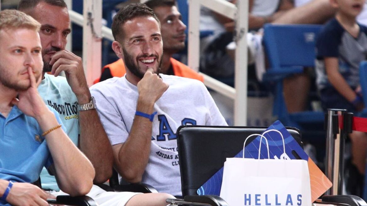 Ελλάδα - Σλοβενία: Στο κλειστό του ΟΑΚΑ ο Κώστας Φορτούνης