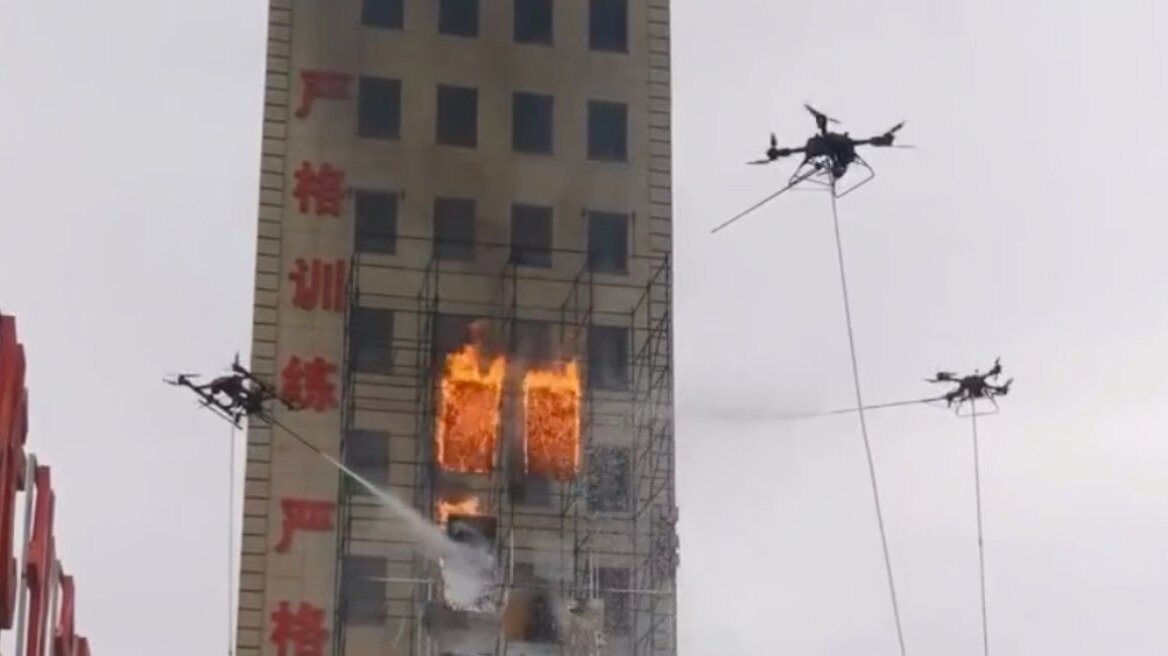 Πυροσβεστικά drone για ουρανοξύστες ετοιμάζει η Κίνα
