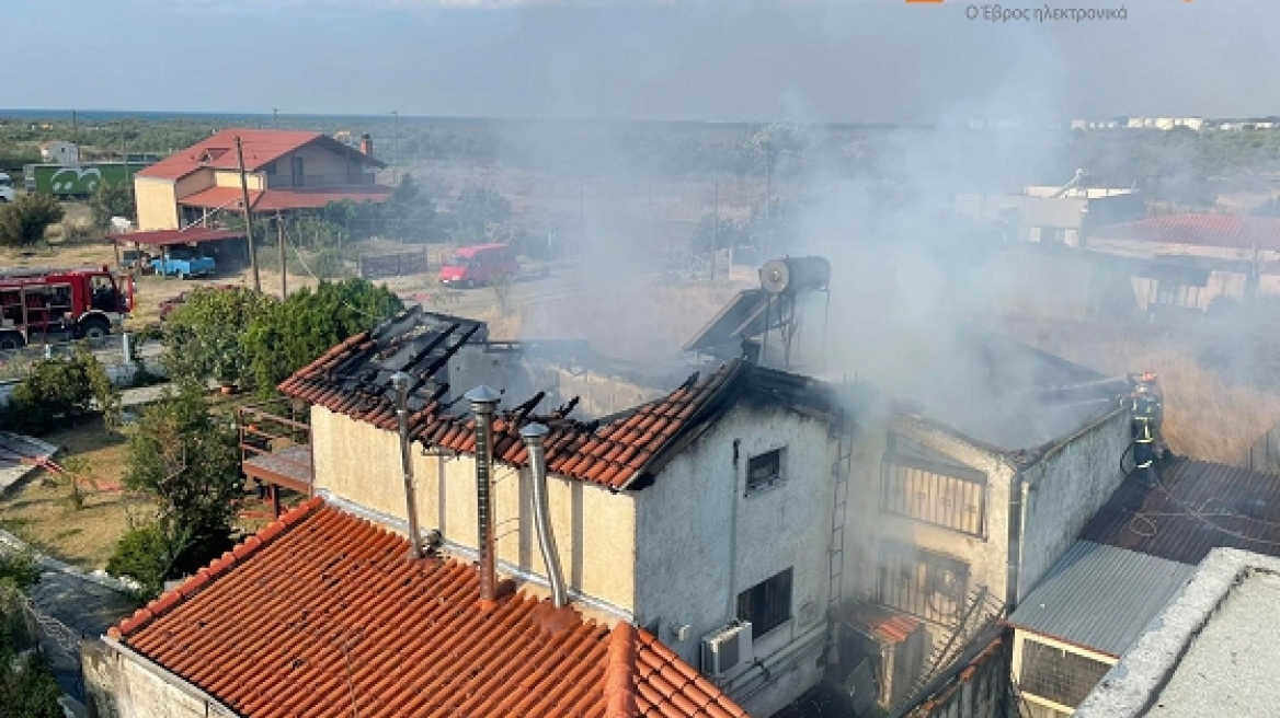 Φωτιά σε σπίτι στον Απαλό Αλεξανδρούπολης - Απεγκλωβίστηκε με σοβαρά εγκαύματα μια ηλικιωμένη
