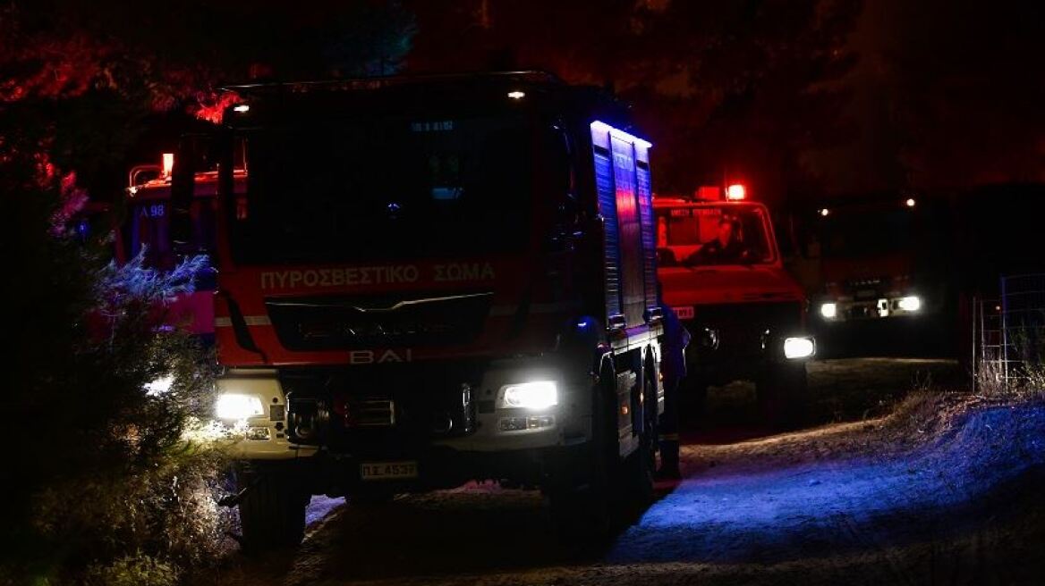 Φωτιά τώρα στον Άγιο Θωμά Ηρακλείου - Ισχυρές πυροσβεστικές δυνάμεις στο σημείο