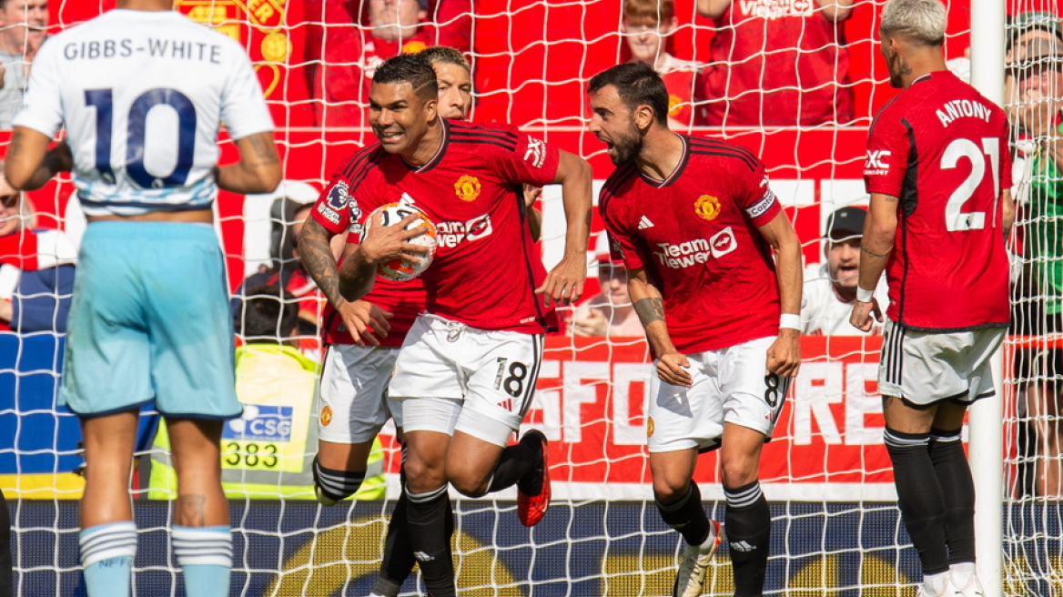 Premier League, Μάντσεστερ Γιουνάιτεντ - Νότιγχαμ Φόρεστ 3-2: Ανατροπή με παίκτη παραπάνω  - Γκέλα για την Άρσεναλ - Δείτε τα γκολ 