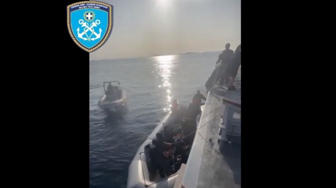 Λέσβος: Το Λιμενικό εντόπισε και διέσωσε 95 μετανάστες - Δείτε βίντεο και φωτογραφίες