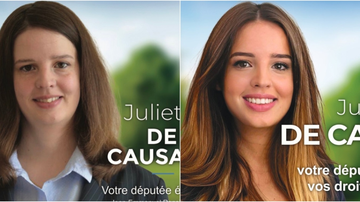 Γαλλία: Υποψήφια βουλευτής «τερμάτισε» το photoshop και έγινε... άλλος άνθρωπος