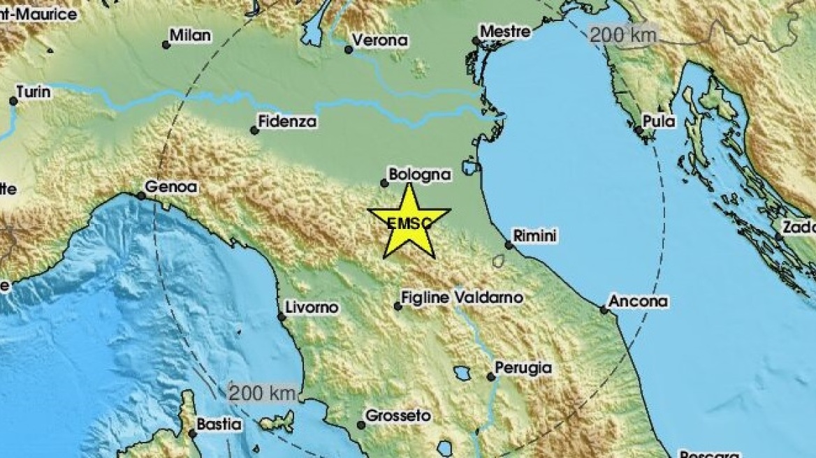 Σεισμός 4,9 Ρίχτερ στη βόρεια Ιταλία