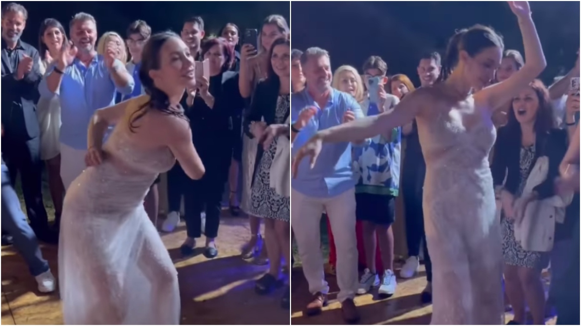 Δήμητρα Βαμβακούση: Το ζεϊμπέκικο στον γάμο της με τον Γιώργο Αγγελόπουλο