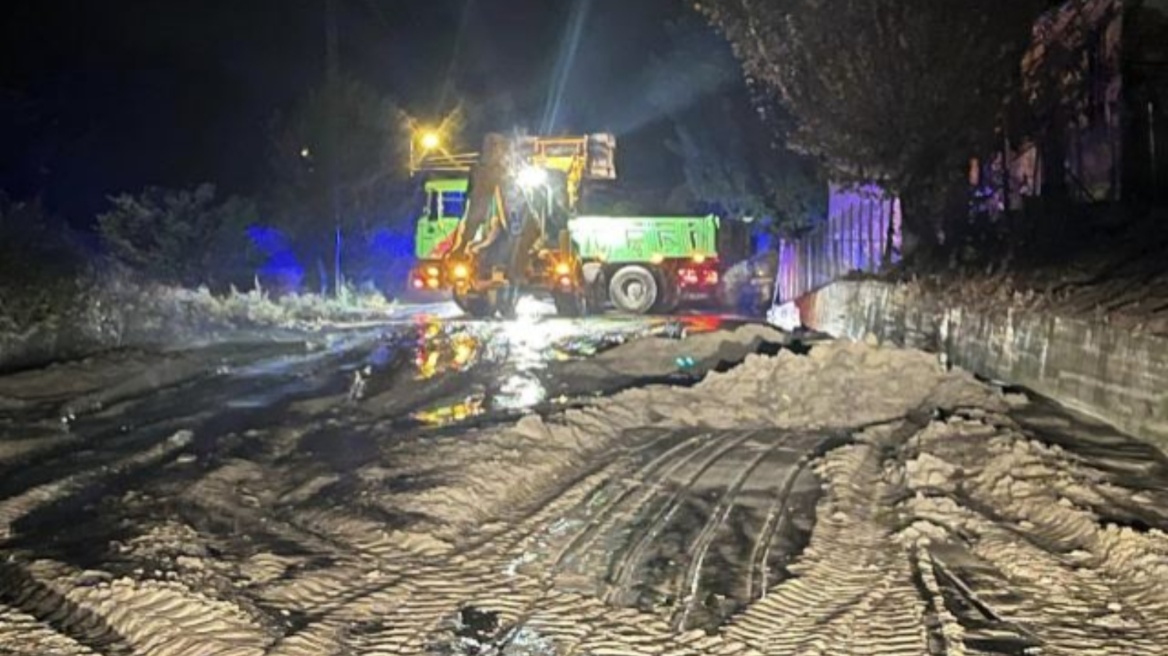 Κλειστή προσωρινά η εθνική οδός Λαμίας - Καρπενησίου