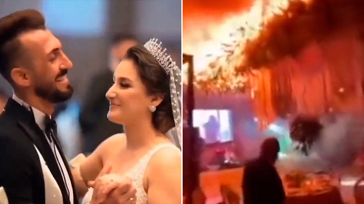 Ιράκ: Νέο βίντεο από την τραγωδία με τη φωτιά σε γάμο - Οι νεόνυμφοι γλίτωσαν γιατί κρύφτηκαν στην κουζίνα