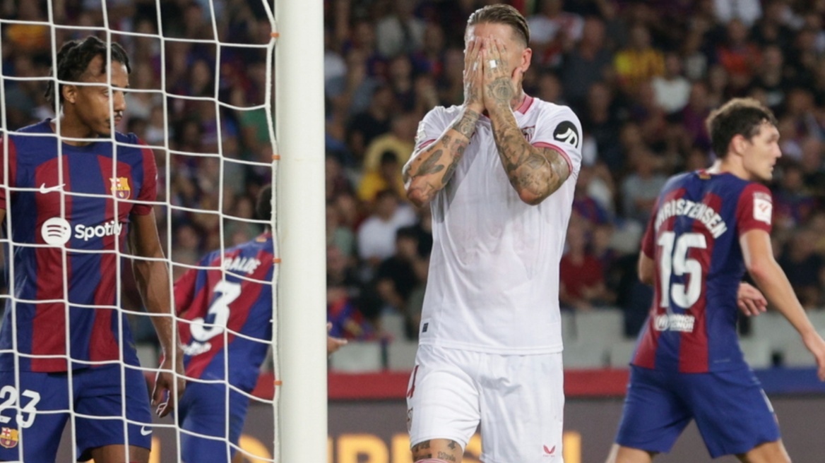 La Liga: Επιστροφή στην κορυφή για τη Μπαρτσελόνα δια ποδός... Σέρχιο Ράμος, 1-0 τη Σεβίλλη - Δείτε το γκολ