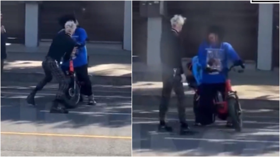 Μασίν Γκαν Κέλι: Τσακώθηκε στον δρόμο με τον dj Κέργουιν Φροστ - Δείτε το βίντεο